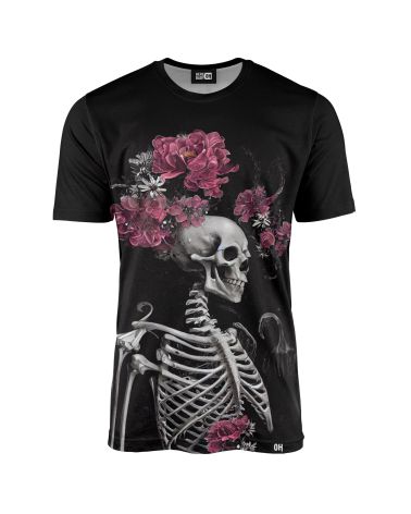 Koszulka męska Skeletons Loves Flowers