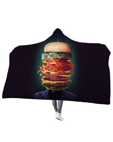 Koc z kapturem Head Burger
