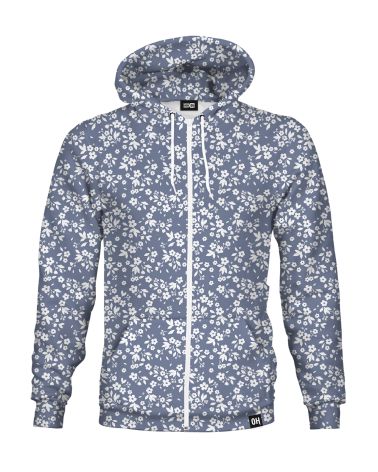 White And Grey Zip-up hoodie