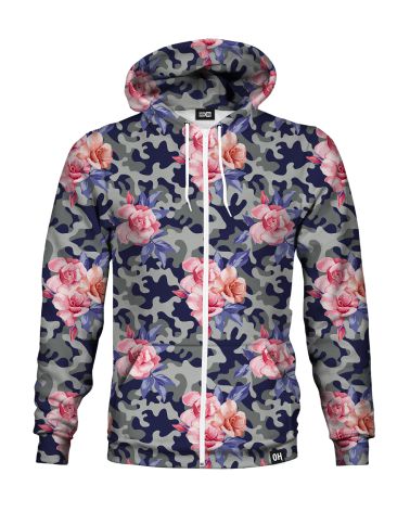 Army Of Flowers Zip-up hoodie