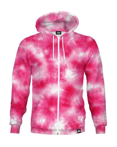 Pink Tie Dye Zip-up hoodie