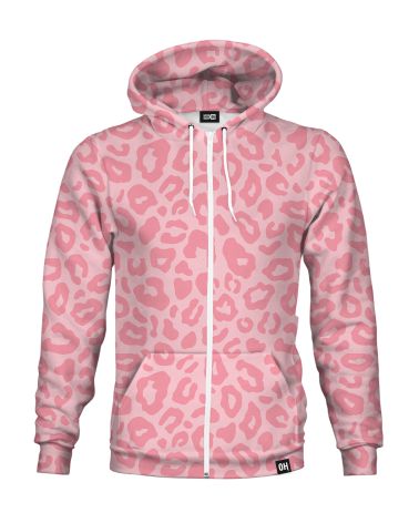 Candy Leopard Zip-up hoodie