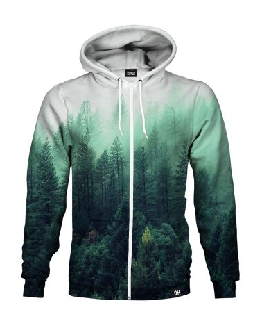 Fog Forest Zip-up hoodie