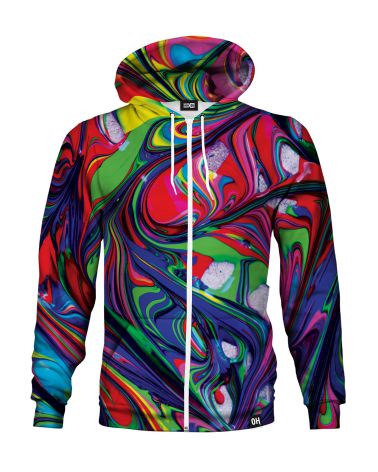 Broken Rainbow Zip-up hoodie