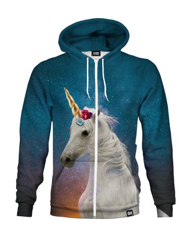 Unicorn Hoodie Zip-up hoodie