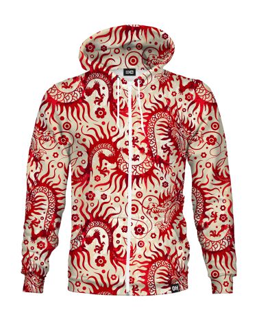 Chinese Pattern Zip-up hoodie