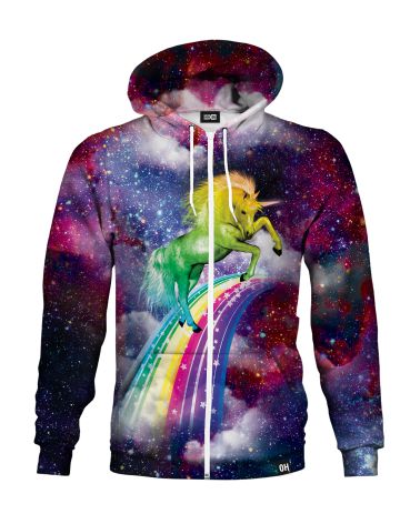 Galaxy Unicorn Zip-up hoodie