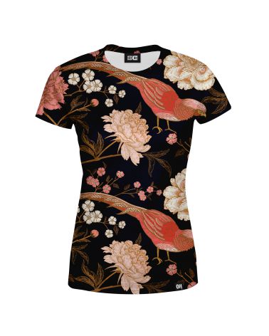 Peony and Pheasant Women's t-shirt